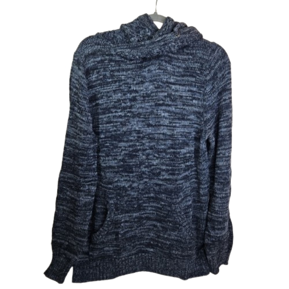 Retrofit Brand MFG Women's Knitting Hooded sweather Soft And Warm Gray/Blue XXL